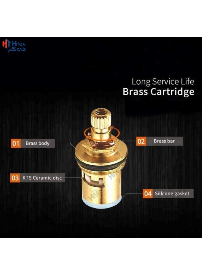 Hitex Stainless Steel Angle Valve 1/2 Inch 3 Pcs – Chrome Finish Water Shut Off Valve for Toilet, Basin, Bidet & Washing Machine | Rust-Resistant, Leak-Proof Plumbing Control Valve | ODROLLO - Image 5